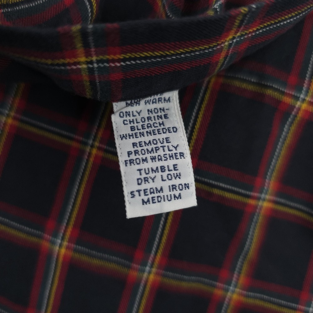 Ralph Lauren Shirt Mens 3XLT Black Plaid Long Sleeve Blake Cotton Button Down - Picture 6 of 11